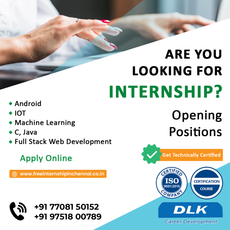 Internships for cse students and beginners in Chennai Free Internship